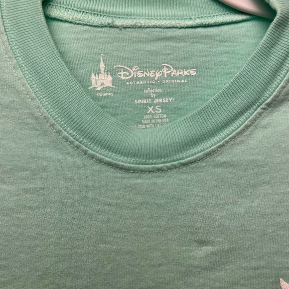 Disney Parks Disneyland Resort Seafoam Light Blue Green Rare Spirit Jersey Sz XS - Picture 4 of 4